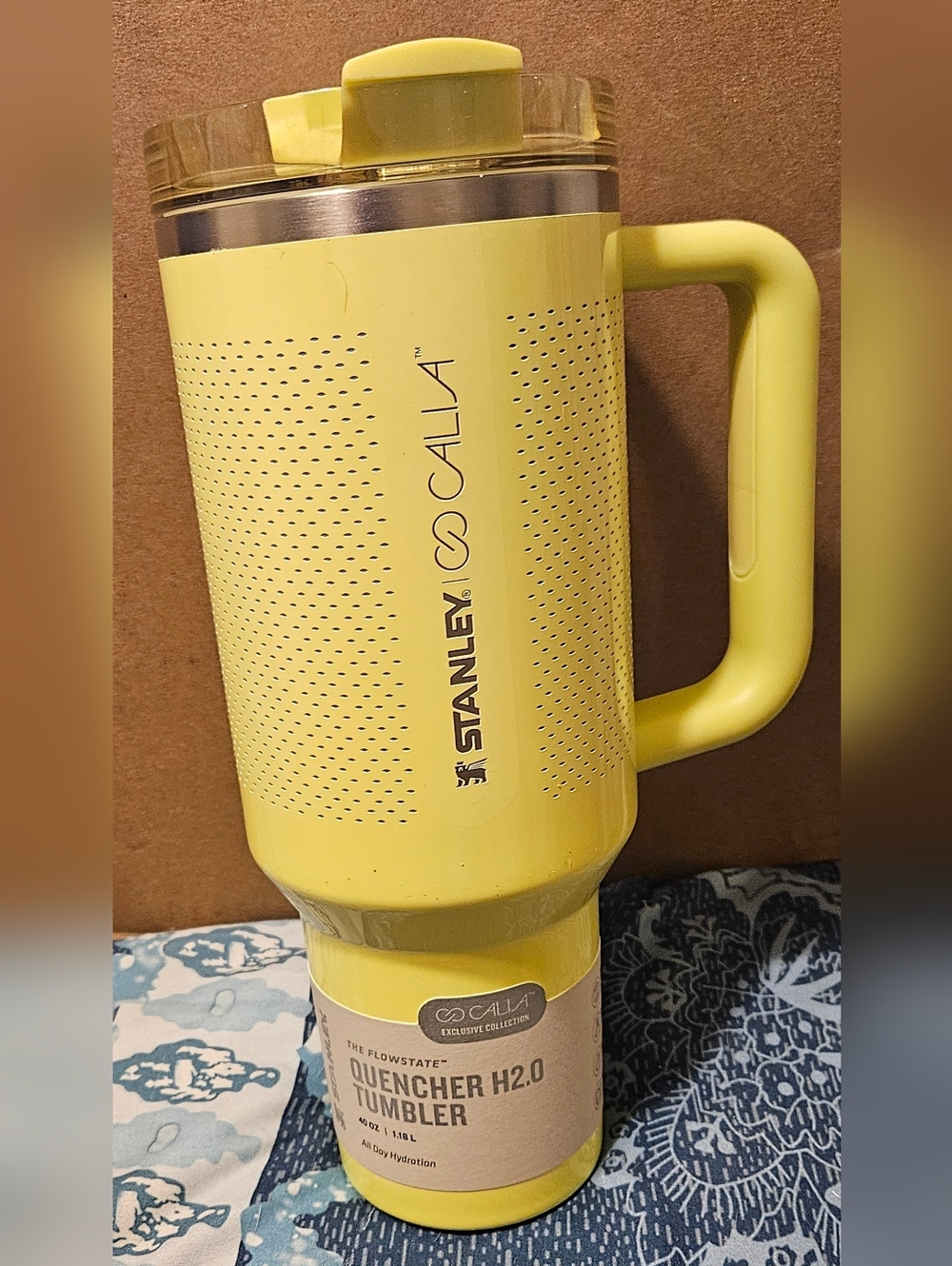 Stanley x Calia Yellow Quencher H2.0 Tumbler with Handle